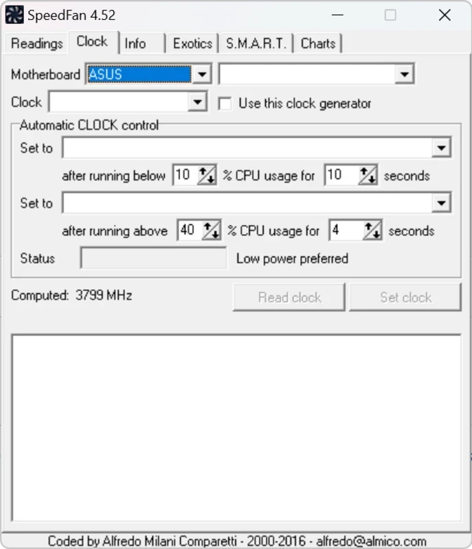 SpeedFan — ekran görüntüsü 3